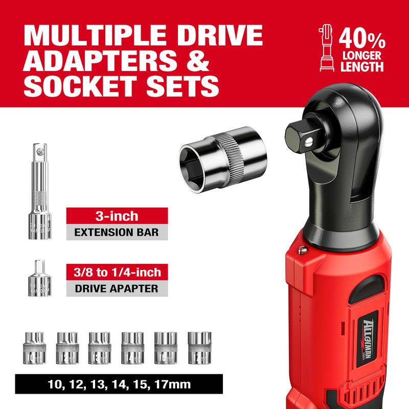 Alloyman 3/8" Cordless Ratchet Wrench Set