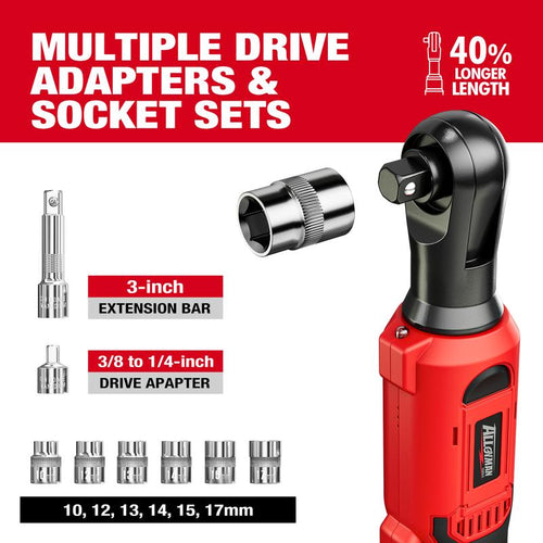 Alloyman 3/8" Cordless Ratchet Wrench Set