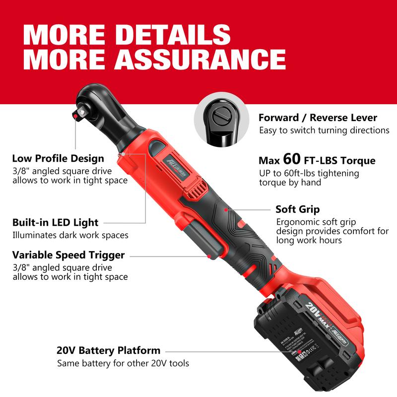 Alloyman 3/8" Cordless Ratchet Wrench Set